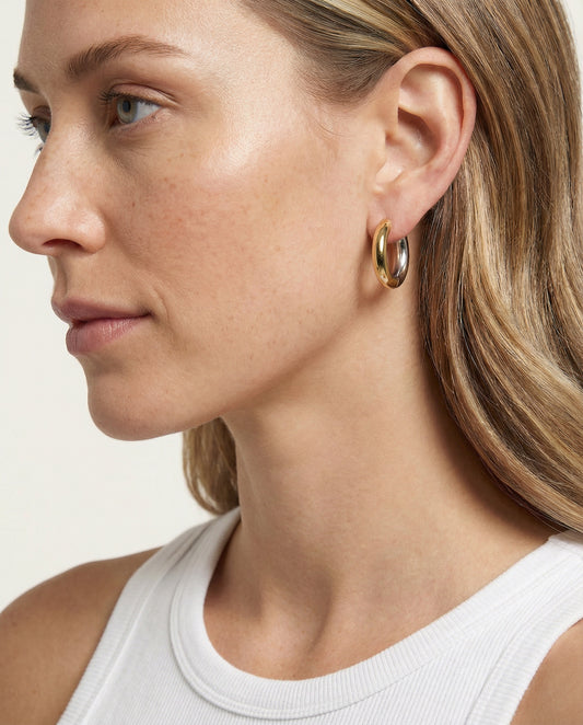 Gold & Silver Hoops